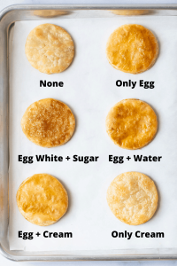 do i take the whites out of an egg wash
