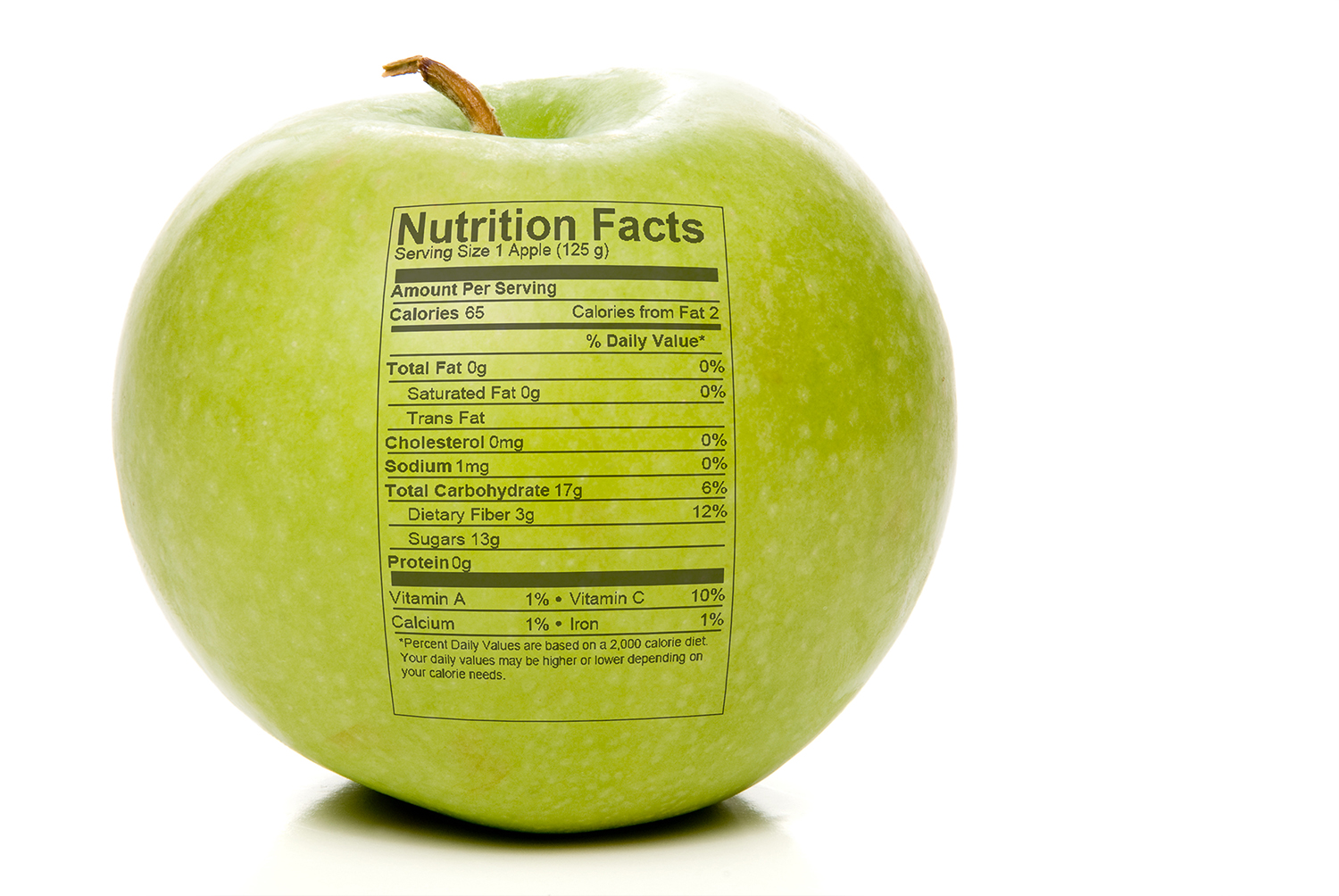 how many calories in a granny smith apple