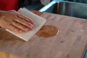 how to prep a new wood cutting board