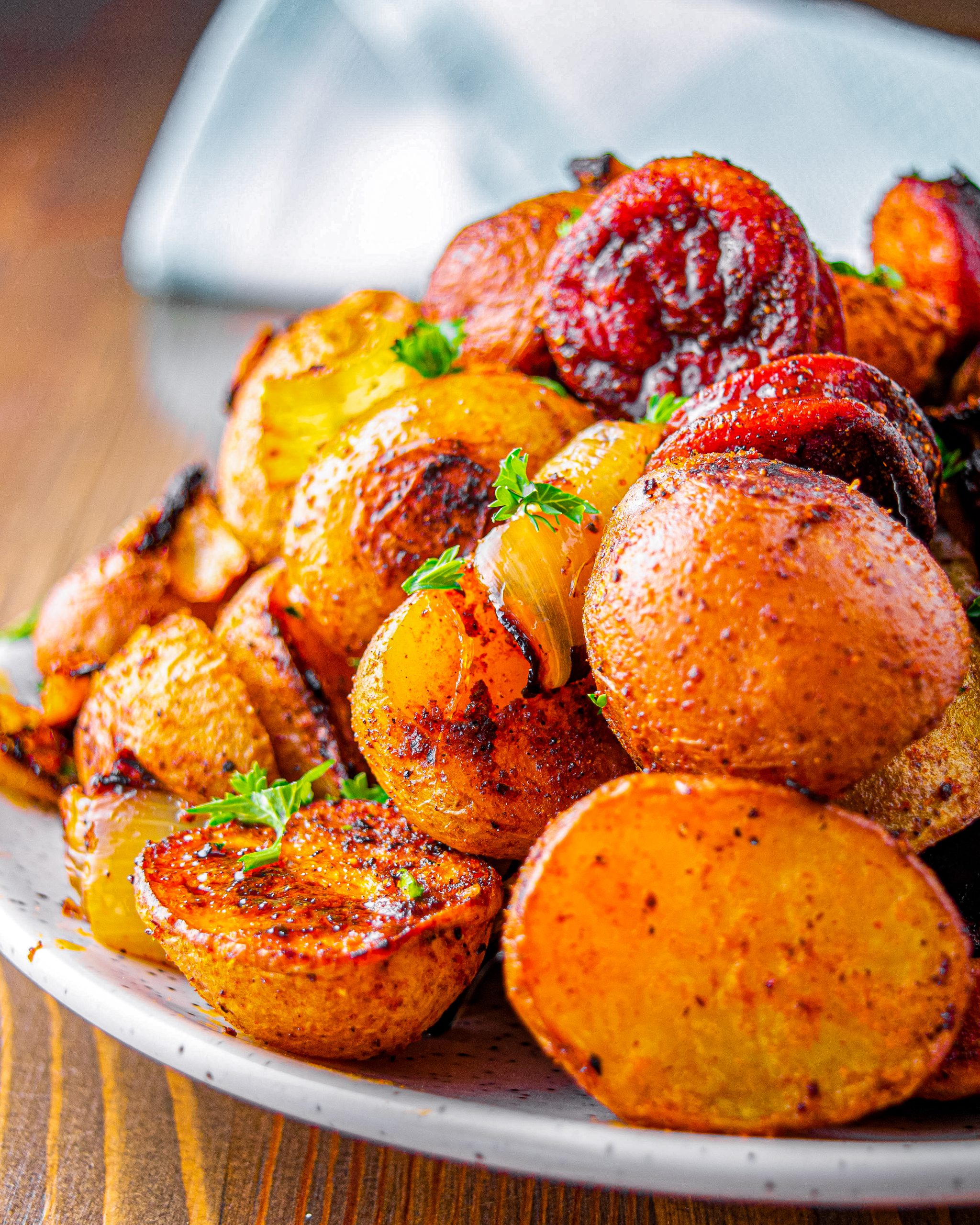 howlong ot reheat roasted sausage and potatoes
