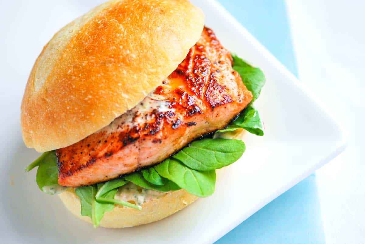 what to put on a salmon burger