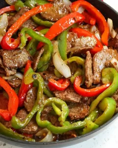what is the sauce in beef onion and peppers