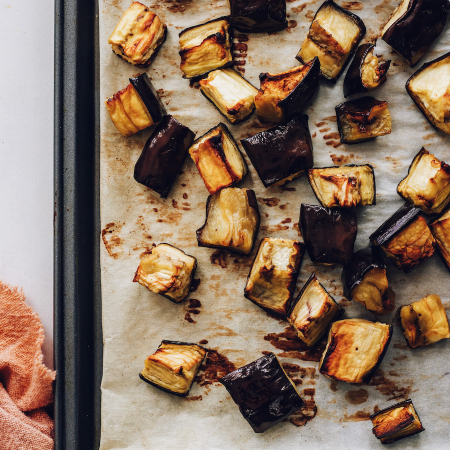 how to roast eggplant