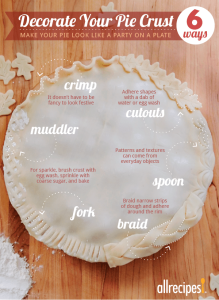 how to flute a pie crust