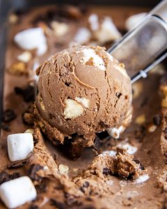 what is in rocky road ice cream