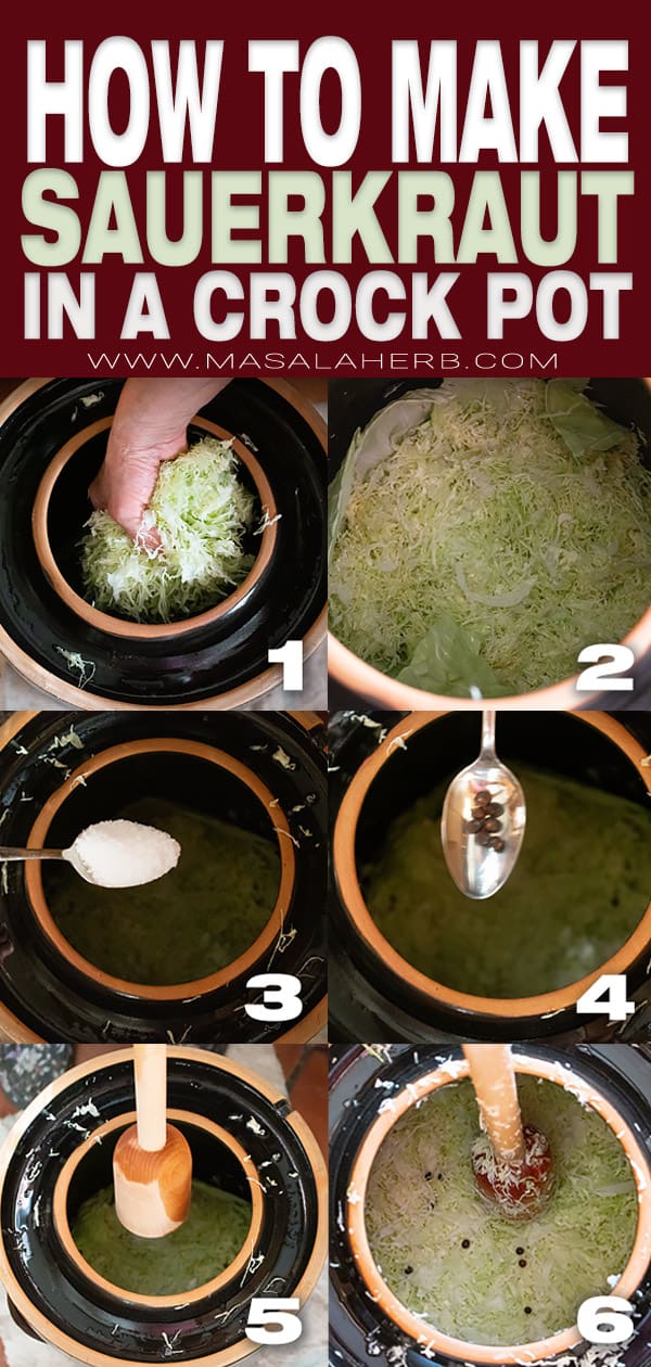how to make sauerkraut in a crock