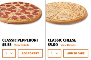 how much is little caesars pizza