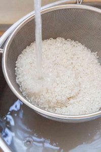 how to wash rice