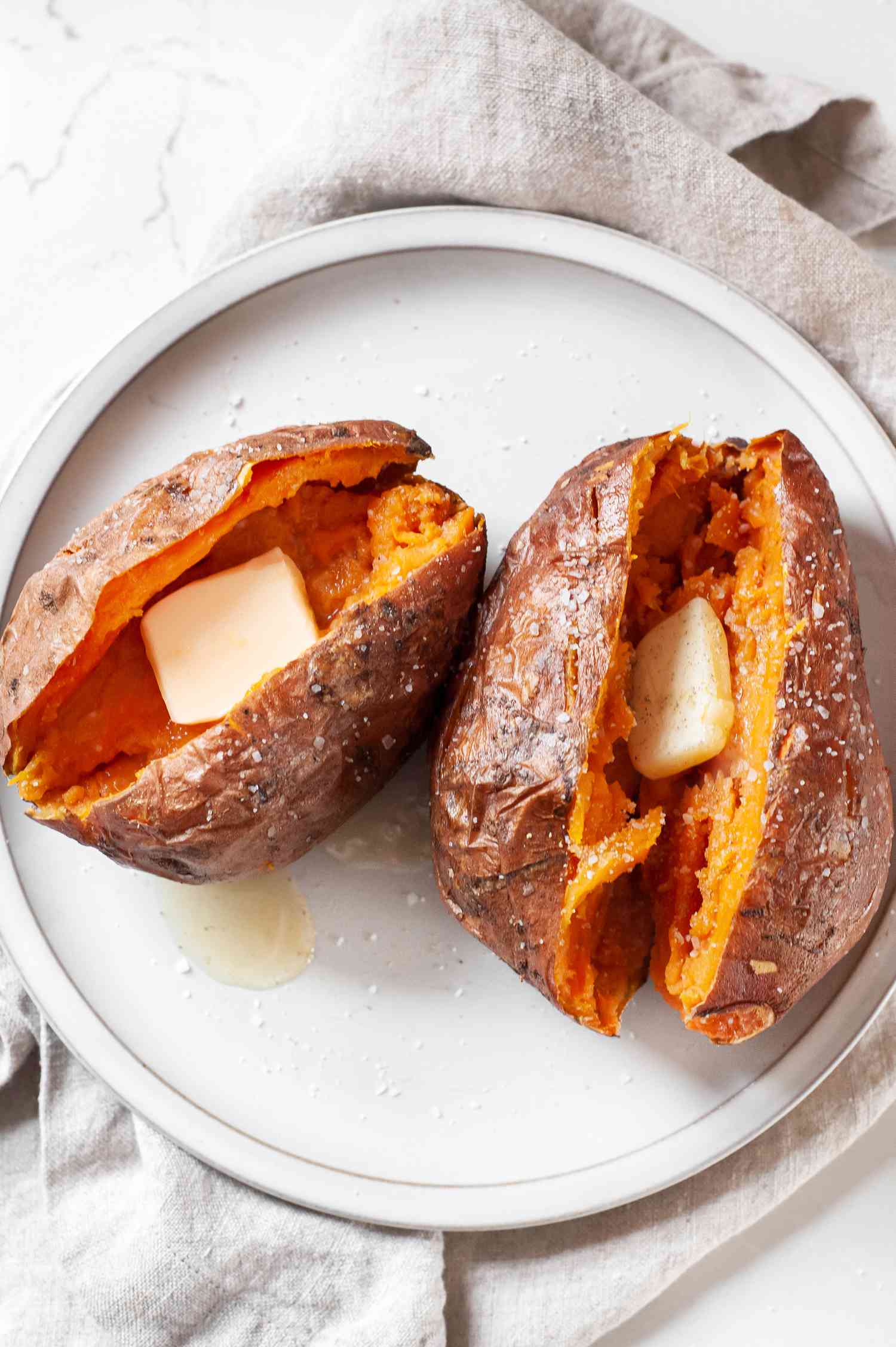 how to microwave a sweet potato