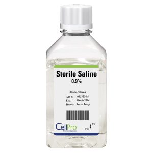 how to keep a bottle of saline sterile