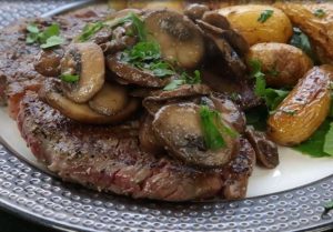 how to cook mushrooms for steak
