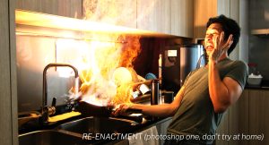how can i cook n burn the house