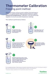 how to calibrate a thermometer