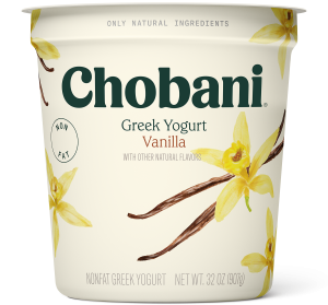 does chobani nonfat vanilla greek yogurt have sweeter