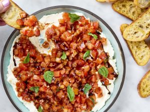 is jar bruschettas dips low fat and calorie