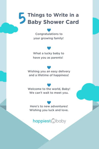 what to write in baby shower card