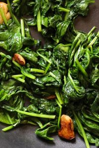 how to wilt spinach
