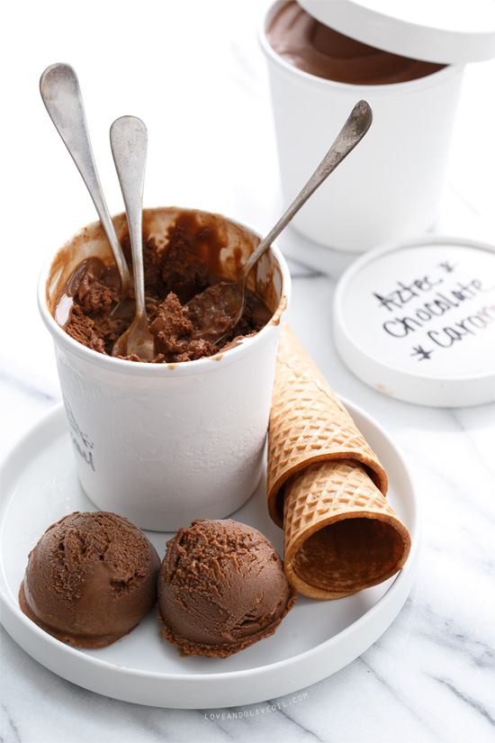 what is aztec chocolate ice cream taste like