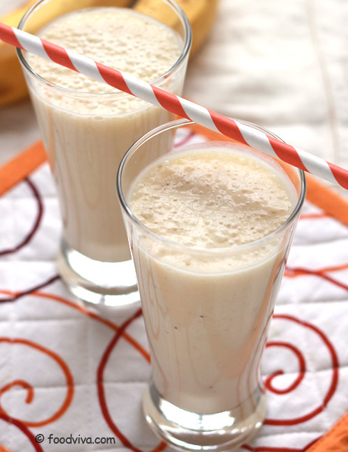 how to make banana milkshake