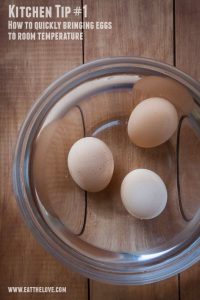 how to bring eggs to room temperature