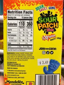 do sour patch kids have gelatin