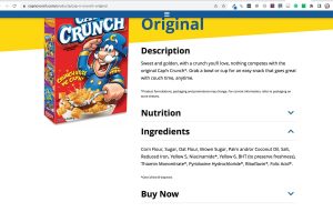 is captain crunch gluten free