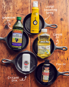 what oil to season cast iron