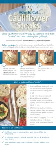 how to cut cauliflower steaks
