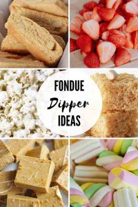 what to dip in chocolate fondue