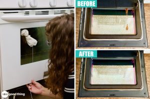 how to clean oven glass