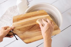 how to sanitize a wooden cutting board