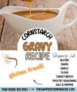 how to make gravy with cornstarch