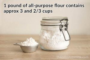how many cups in a lb of flour