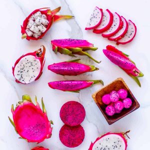 how to cut dragon fruit