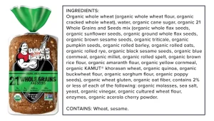 does daves killer bread contain sugar