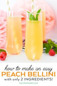 how to make a peach bellini