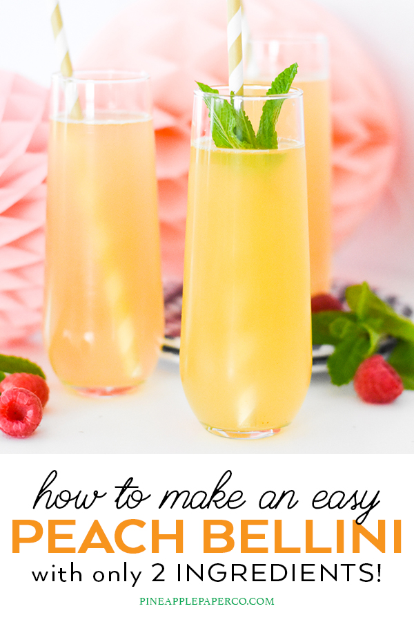 how to make a peach bellini