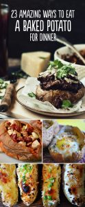 what to eat with baked potatoes
