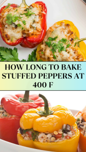 how long to bake stuffed peppers at 400