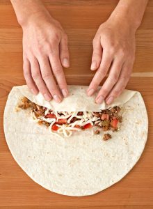 should tortillas be cooked before making a burrito