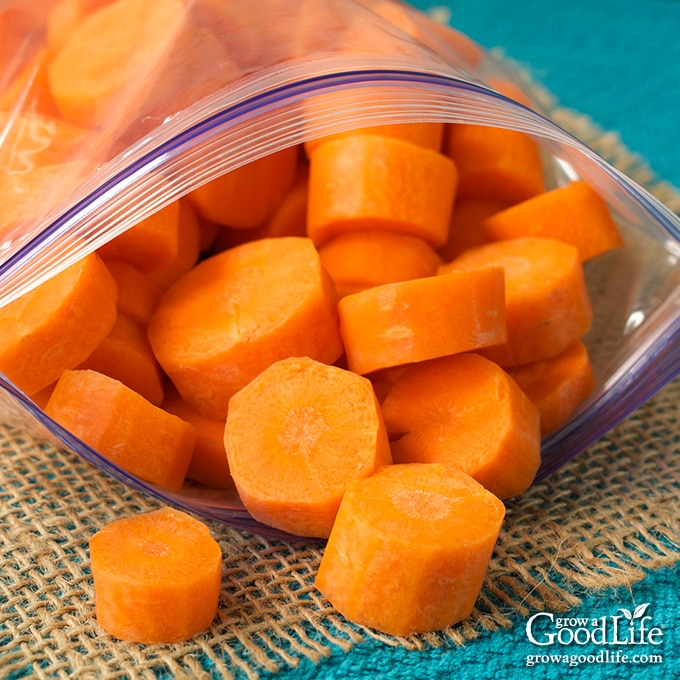 how to freeze carrots