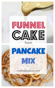 how to make funnel cake with pancake mix