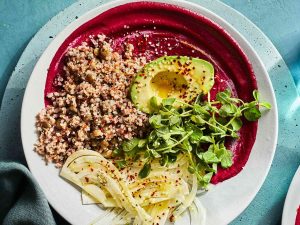 how to mix fibre in to a dinner
