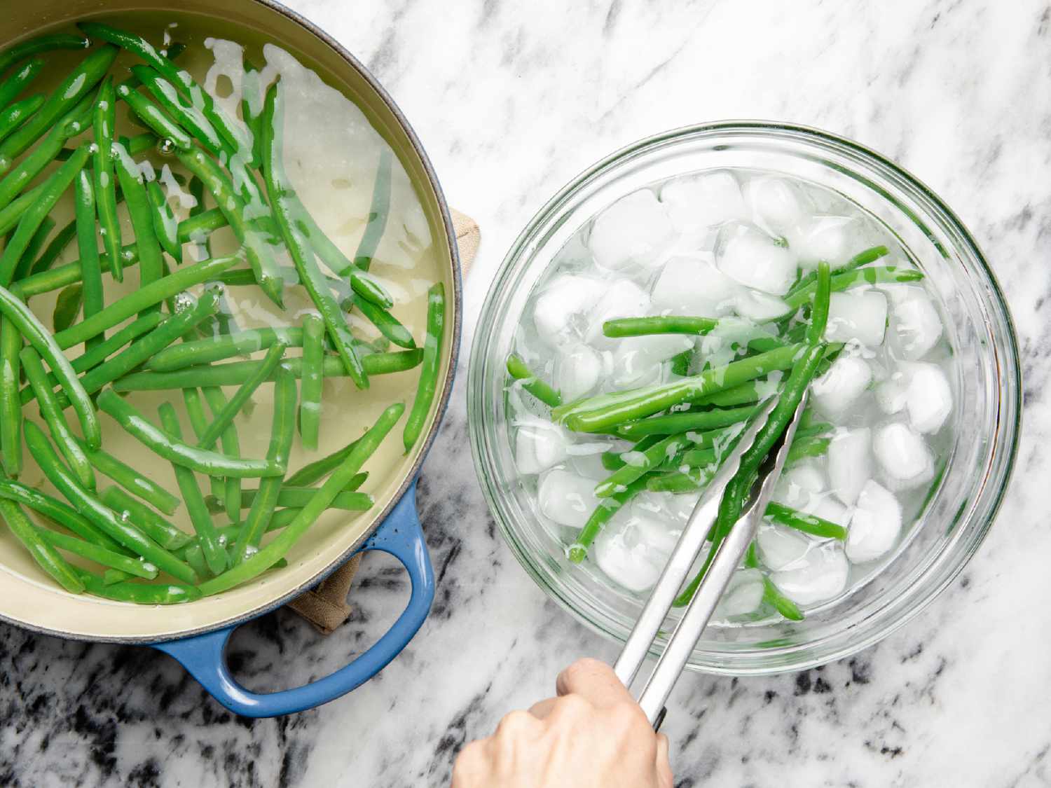 how to blanch green beans