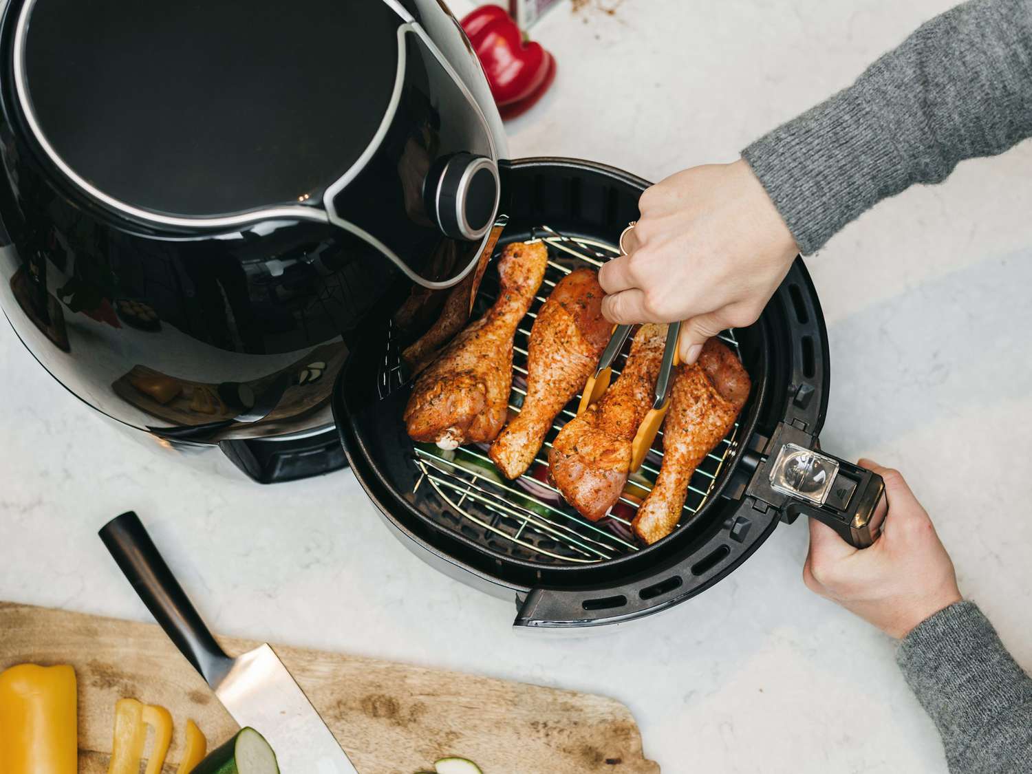 how to clean the air fryer rack