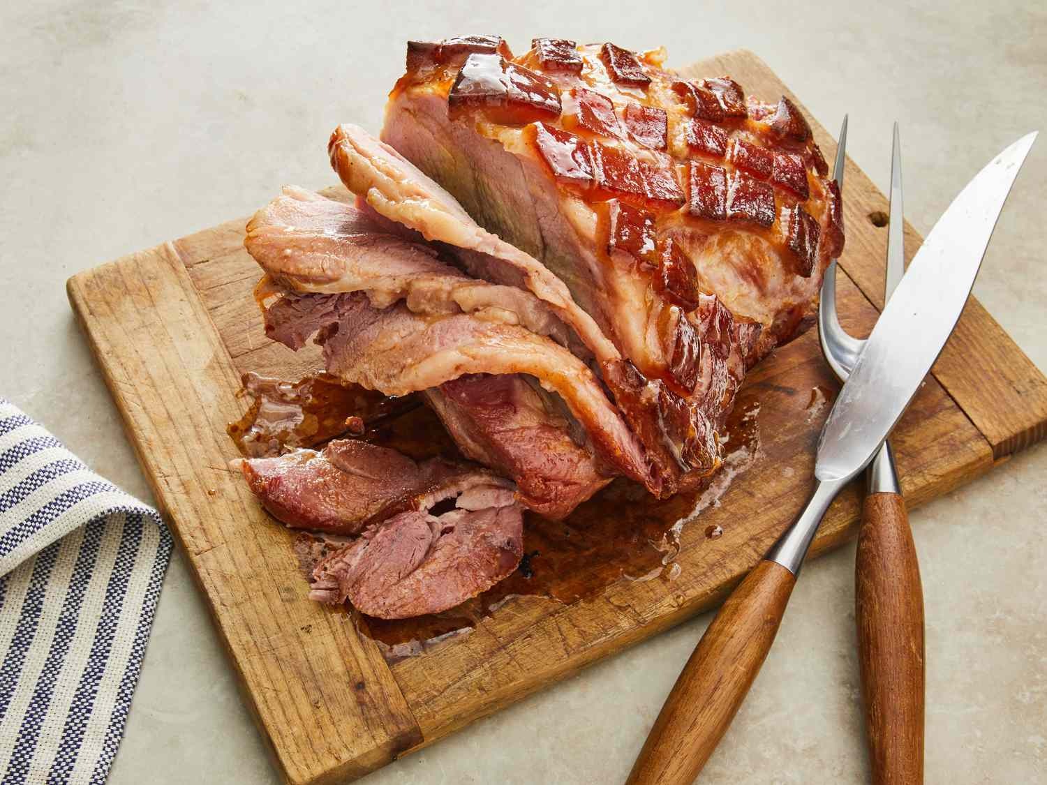 how to cook a raw ham