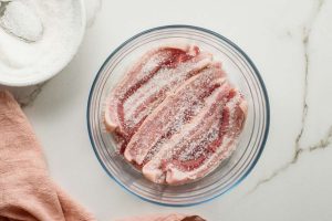 how long does salted pork goes on the oven for