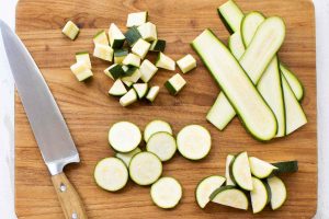 how do i cut zucchini