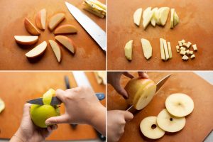 how to cut apples