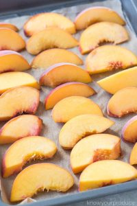 how to freeze peaches